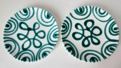 Gmundner Keramik grün geflammt 2x Desertteller 20 cm GK2777  (2509DE1) 10/25 - Bild 1 von 4