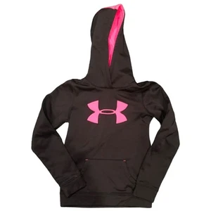 Under Armour Kinder Hoodie in Schwarz & Pink Gr. Jugend Small Sweatshirt sportlich - Bild 1 von 6