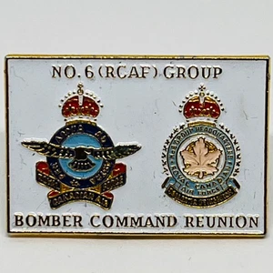 No. 6 (RCAF) Group Bomber Command Reunion Enamel Pin Badge Military RAF Canada - Picture 1 of 2