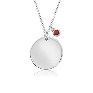 Colgante Clogau de plata galesa y oro rosa de 9 quilates celebración piedra de nacimiento de julio nuevo - Imagen 1 de 2