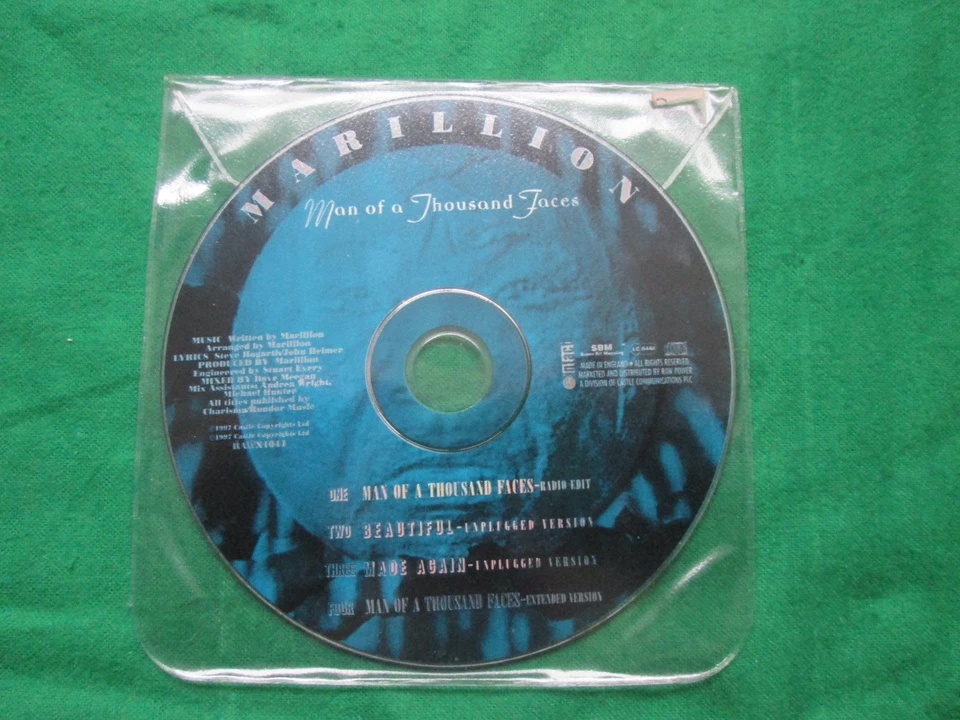 MARILLION - MAN OF A THOUSAND FACES - 4 TRACKS - CD PROMO - Image 1 of 2