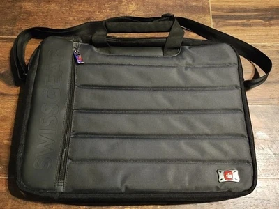 Swissgear Anthem Laptop Notebook Computadora Bolso Mensajero 17" Negro Estuche Delgado Foto 1 de 4