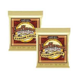2 SET Corde per chitarra acustica Ernie Ball Cust LT Earthwood 80/20 bronzo 11,5-54 - Foto 1 di 9