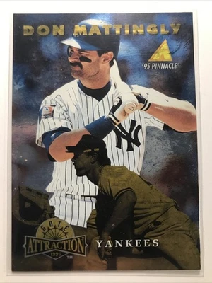 Don Mattingly 1995 Pinnacle #GA12 “GATE ATTRACTION” Inserto SP YANKEES Foto 1 de 2