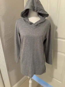 Real Comfort by Chadwicks Gray Sweatshirt Hoodie Tunic Size PM - Picture 1 of 6