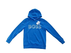 BOSS Azul Niño Sudadera con Capucha Suéter Jersey Talla 12 Años 12A XS NUEVO CON ETIQUETAS Regalo - Imagen 1 de 5