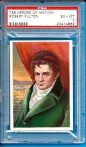 1911 T68 Heroes & Men of History - Robert Fulton (RB) Psa 6 (Nice card) - Picture 1 of 2