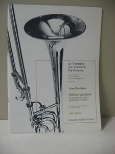 Yves Borderes Special Syncopes Classical Trombone Sheet Music Gerard Billaudot - Picture 1 of 3