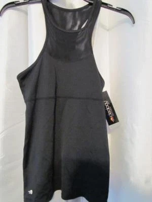 Camiseta sin mangas Ideology con inserción de malla negra negra negra XS original $39,50 nueva con etiquetas Foto 1 de 4