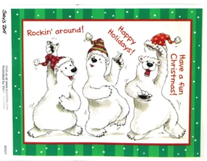 Adesivo Suzy's Zoo "Rock'in Polar Bear" scrapbooking 4,5x6 #90007 BULK 25 FOGLI - Foto 1 di 2
