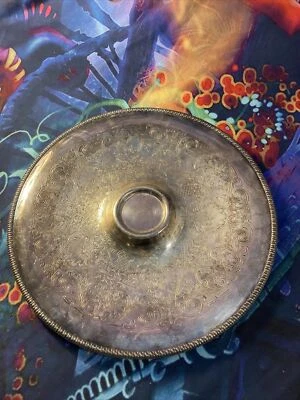 Bandeja para servir camarones cóctel vintage WM Rogers plateada 12" 4366 Foto 1 de 4