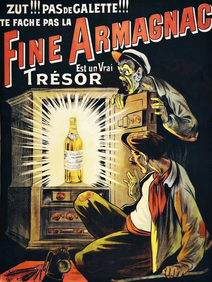 12466.Póster decorativo.Diseño de arte de pared para el hogar.Coñac francés.Bar licorería Foto 1 de 1