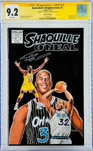 Shaquille O'Neal Signed CGC SS Basketball's Brightest Stars #1 Stellar Grade 9.2 - Picture 1 of 2