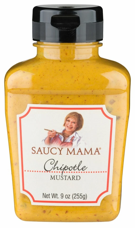 Saucy Mama Chipotle горчица (9 унций) - 6 УПАКОВОК - Изображение 1 из 1