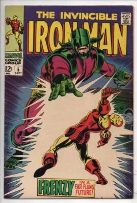 IRON MAN #5, VF+, Tony Stark, Invincible, Movie, 1968, more IM in store - Image 1 of 2