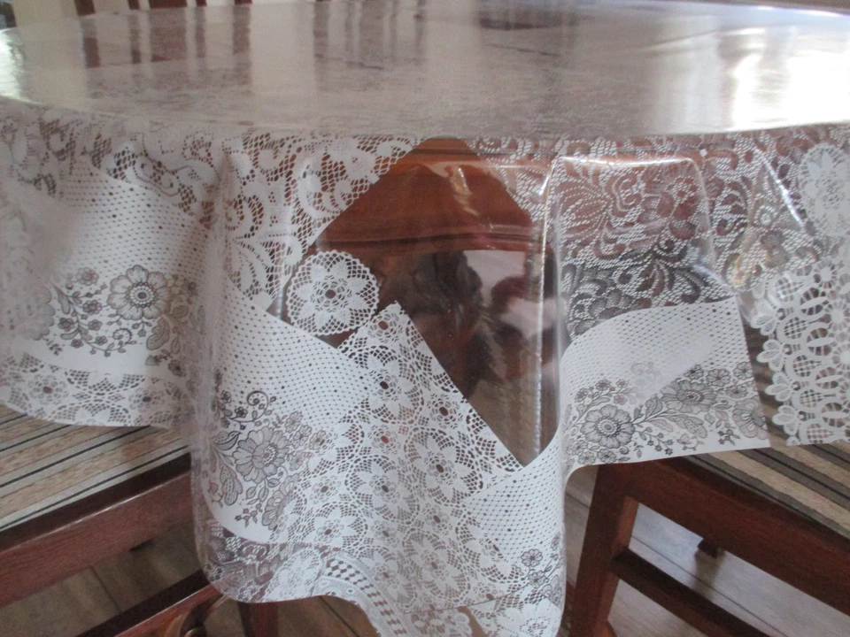 Tischfolie Tischdecke glasklar bedruckt 116.1 Patchwork Tischschutz Meterware - Bild 1 von 1