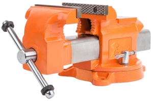 Bench Vise 4" Ductile Iron with 360° Swivel Base & Steel Guide Bar 30404 - Picture 1 of 7