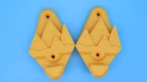 Orange Snowboard & Helmet Wall Mount Holder Pair Display Hooks Rack Gear Carrier - Picture 1 of 5