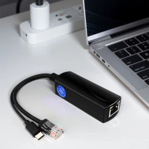Gigabit PoE Splitter 48V to 5V 4A USB C Adapter IEEE802.3af/at for Raspberry Pi5 - Afbeelding 1 van 11