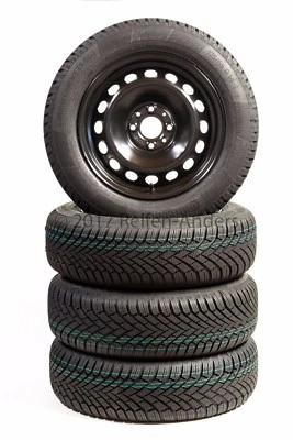 Fiat 500 Typ 312 Winterreifen mit Stahlfelgen 175/65 R14 82T Continental TS870 - Bild 1 von 2