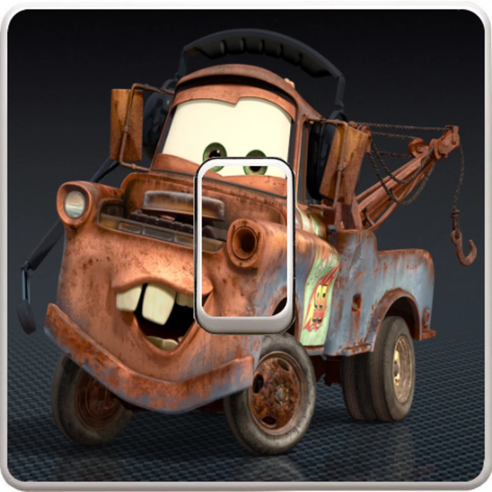 Disney Cars Light Switch Vinyl Sticker Cartoon Boys Decal for Kids Bedroom #360 - Image 1 of 1