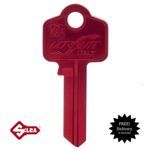 SILCA Ultralite Keyblank WHITCO ,Key Blank-RED Free Postage! - Picture 1 of 5