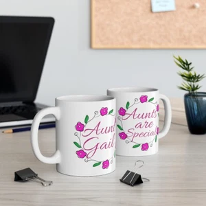 Las tías son especiales, personalizado nombre taza para tía, regalo de cumpleaños para tías - Imagen 1 de 12