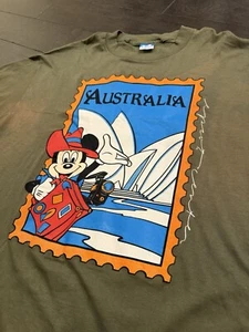 Vintage Disney Mickey Mouse Australia Shirt Opera House Rare Size OSFA MiUSA - Bild 1 von 12