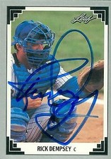 Rick Dempsey autographed Baseball Card (Milwaukee Brewers) 1991 Leaf #484