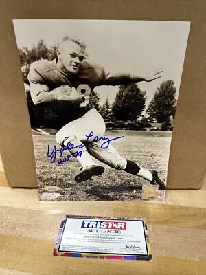 Yale Lary Signed Photo 8x10 Autographed Lions TriStar Box 114 - Image 1 of 4