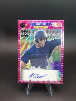 2021 Leaf Pro Set Metal 1989 Pro Set Auto 15 Harry Ford #PA-HF1 Auto - Image 1 of 2
