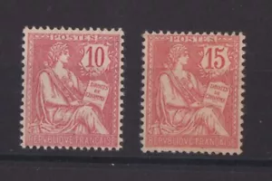 FRANCE SERIE DE 2 TIMBRES MOUCHON NEUF* N° 124 et 125 Cote: 62€ - Foto 1 di 2