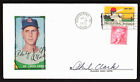 Enveloppe de timbre de baseball signée 1969 Phil Clark autographe des cardinaux de Saint-Louis