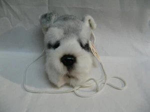 Dog purse, child's, schnauzer with zipped pocket - Picture 1 of 4