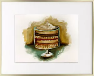 Friends 25 Years - English Trifle - Original Drawing - Art by SLAZO - 16x20 - Picture 1 of 4