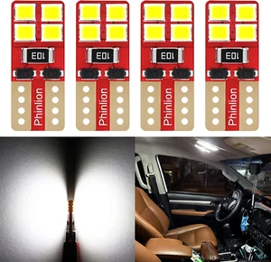 194 LED Light Bulb 6000K White, Super Bright 168 2825 W5W T10 Wedge 8-SMD Chips - Picture 1 of 12