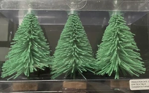 Neu Flaschenbürste 4” x 2,5” Urlaub/Weihnachten/Hobby Bäume-3er Set grün - Bild 1 von 9