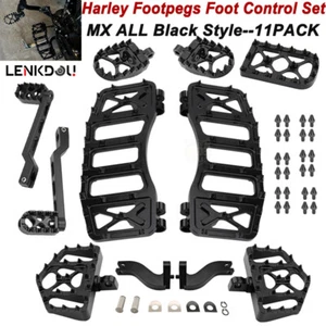 MX Floorboard Foot Pegs Shifter Pegs Pedal For Harley Touring Electra Road Glide - Picture 1 of 27