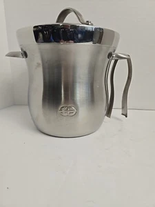 Calphalon Edelstahl Eiskübel 7 1/4" Höhe mit Deckel & Zange - Ding - im Bild gezeigt - Bild 1 von 4