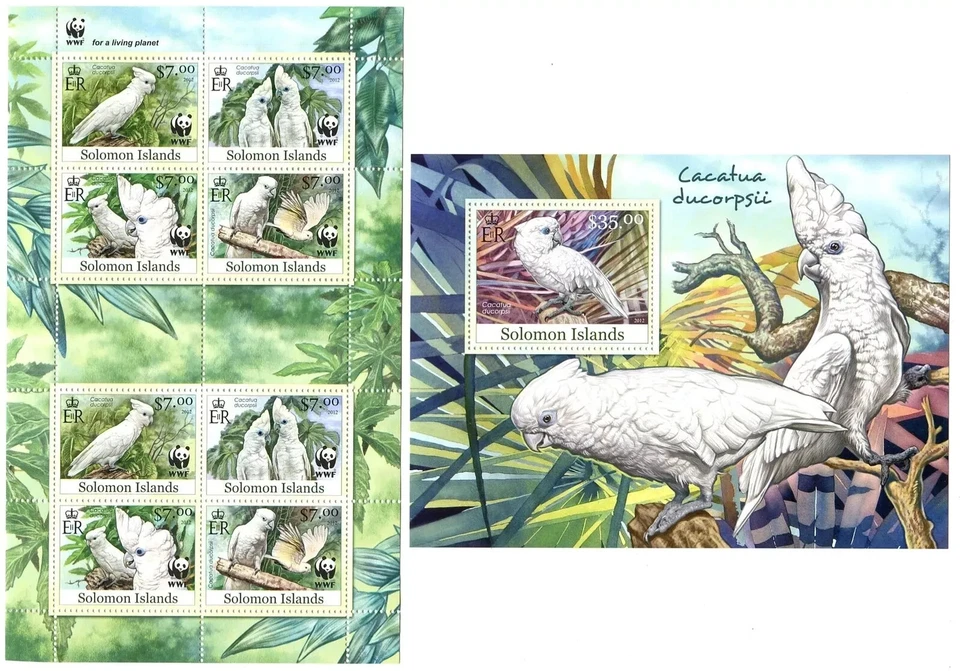 WWF / Pájaros - Sellos / Timbres - Isla Salomón - MNH** SN. Foto 1 de 1