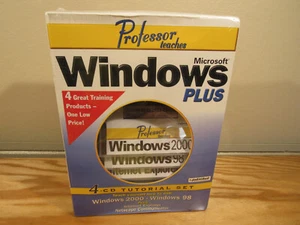 NEW Professor Teaches Microsoft WINDOWS PLUS 4 CD Tutorial Set 2000 98 - Picture 1 of 6