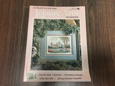 Leisure Arts April 1990 Cross Stitch Magazine - Image 1 of 4