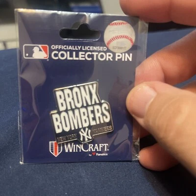 N.Y Yankees “BRONX BOMBERS” Pin MLB - Image 1 of 2
