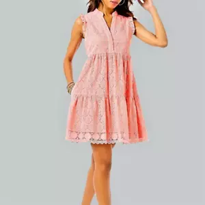 VESTIDO BRIELA LILLY PULITZER ~ Ojales Melocotón con Bolsillos Talla XS - Imagen 1 de 6