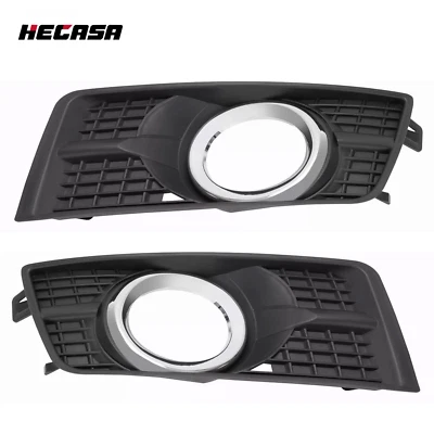 HECASA Fog Light Cover Bezel Chrome For Cadillac SRX 2010-2016 Left&Right Side - Image 1 of 4