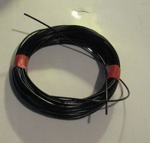20 MTRS de Antena Tejido Polly Recubierta de PVC NEGRO Cable Ham Radioaficionado Uso - Imagen 1 de 2