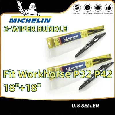 Paquete de 2 escobillas limpiaparabrisas estándar - aptas 1999-2002 Workhorse P32 P42 - 30180x2 Foto 1 de 4