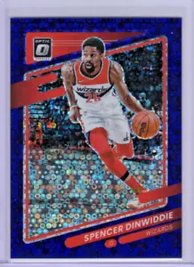 Spencer Dinwiddie Purple Disco 67 of /95 2021-22 Donruss Optic 54 Wizards NBA - Picture 1 of 3