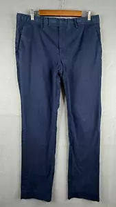 G/FORE Pants Mens 36x31 Blue Straight Leg Trouser Golf Preppy Cotton Blend - Picture 1 of 11
