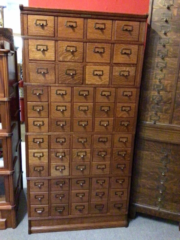Yawman & Erbe Co. Oak Stacking File Drawer Cabinet Cover